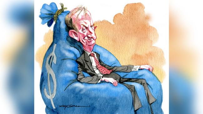 AMP chairman David Murray. Illustration: Sturt Krygsman