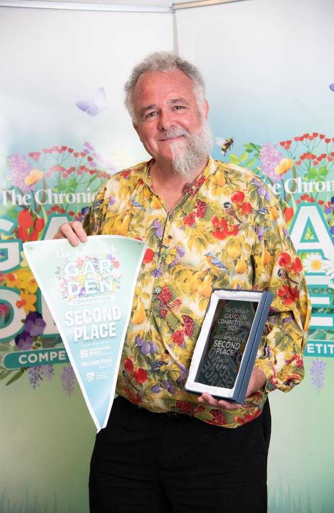 Second place for City Large Residential, David Stanfield. Chronicle Garden Competition awards presentation was held at Oaks Toowoomba Hotel.Thursday September 14, 2023