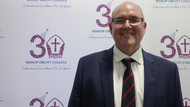 Bishop Druitt College principal Nick Johnstone: “About 85 per cent of our students go on to university.” Picture: Chris Knight