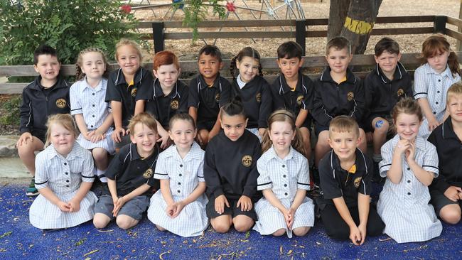 Lara primary school . Prep W Back row left to right: Riley Clayton, Indie Phillis, Amelia McGregor-Lamont, Tyg Watts, Israel Tua, Indiana Warren, Lucas Farley, Koa Couzens, Maverick McPhail. Jessica Edwards Front row left to right: Kiara Reilly, Aiden Ingram, Emmerson Edwards, Lucas Murphy, Cora Skirde, Lenny Smith, Alexandra Sacco, Patrick Reeg Picture Mark Wilson