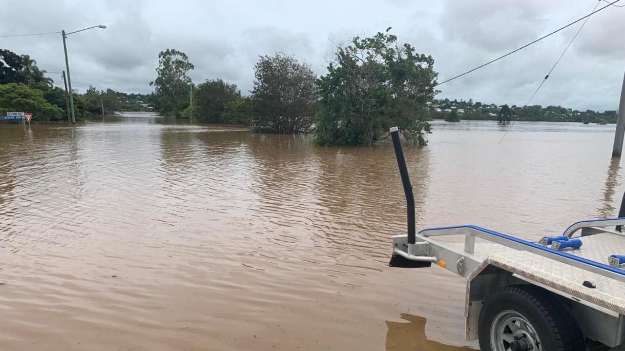 Gympie flood emergency - taken from Exhibition Road on the Southside Saturday early afternoon.