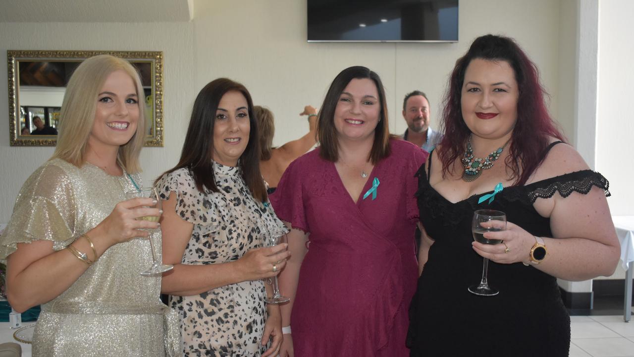 Melissa Pitt, Lina Norman, Sara Fitzpatrick and Bronwyn Percival at the Dalrymple Day Coal Terminal Nude Lunch 2020 event