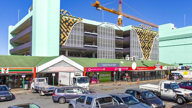 The view from the back of the square which shows the fusion of old and new with the carpark being completed and the traditional Market Square car part. Picture: Picture: Richard Walker