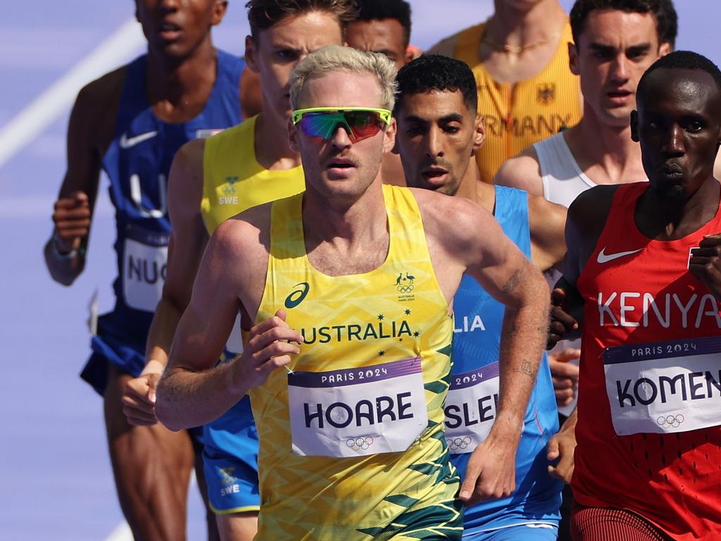 Olli Hoare faded badly in the Men's 1500m Round 1 to finish third last. Picture: Getty Images