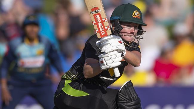 Beth Mooney laid the platform for Australia with a big century. Picture: AAP