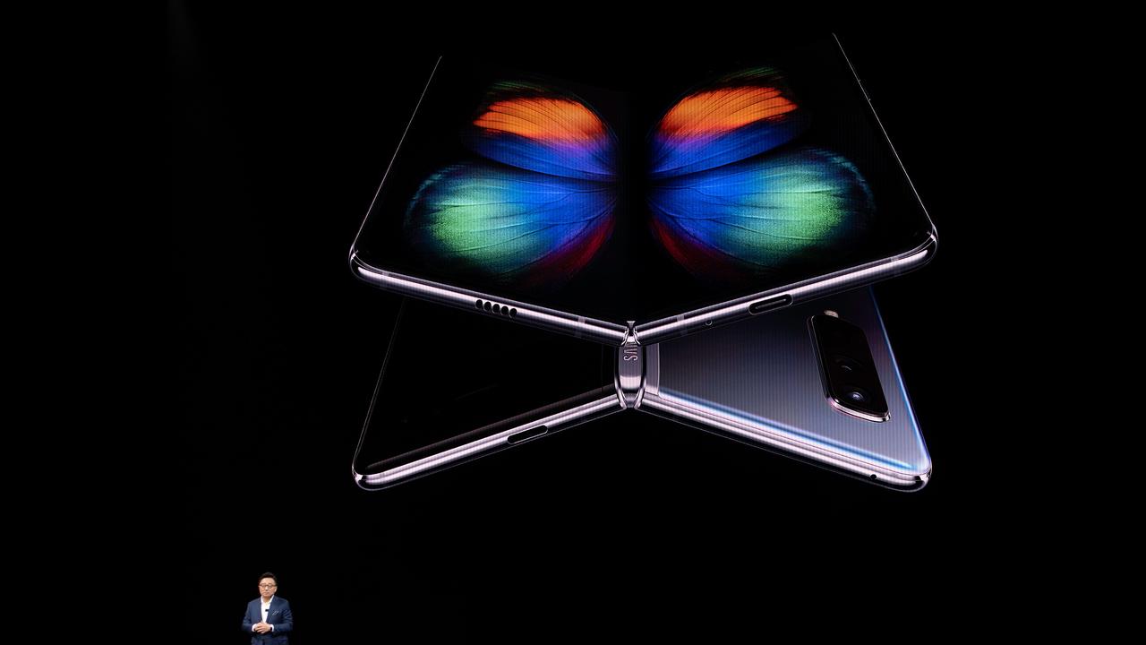 The Galaxy Fold was unveiled in February.