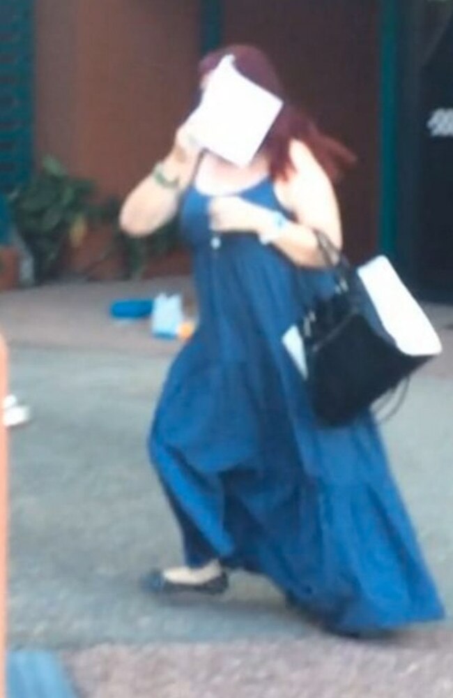 Hosanna Margaret Croker as she appeared at the Gladstone Magistrates Court in 2016. On that occasion she was sentenced to nine months in prison with immediate parole after being found guilty of 15 charges of fraud while working as a babysitter.