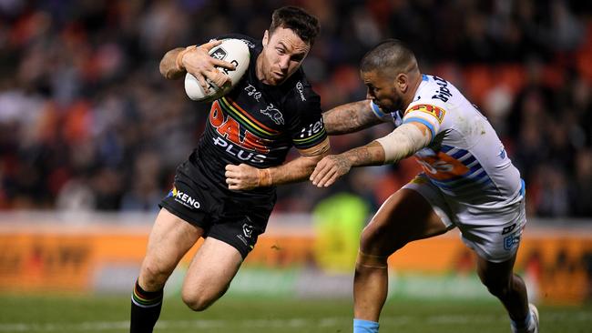 James Maloney has helped mentor Burton at Penrith. Picture: Dan Himbrechts