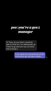 Texts reveal what Gen Z bosses are really like