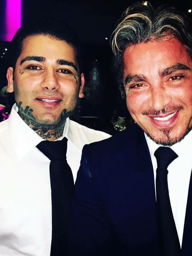 Moudi Tajjour pictured with his cousin John Ibrahim. Picture: Instagram