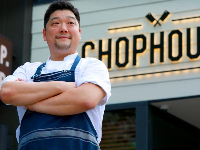 Chophouse Head chef Scott Kim poses for photographs  outside the restaurant in Parramatta. Parramatta, Thursday, October 25th 2018. Chophouse Parramatta is opening on Thursday. It's a steak restaurant that has been in the CBD for 10 years and is now opening its second location. (AAP Image / Angelo Velardo)