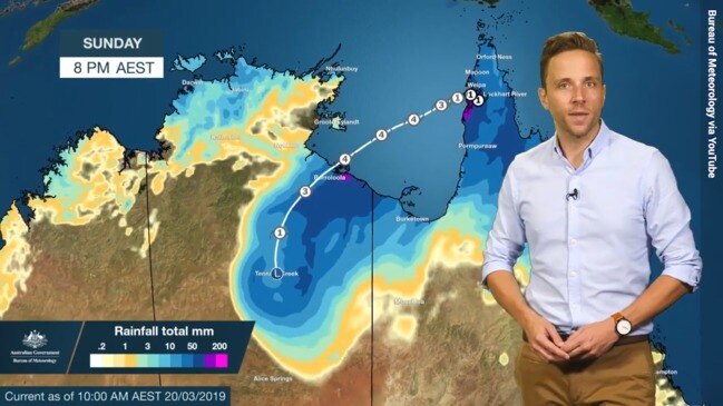 Cyclone Trevor: Bureau of Meteorology weather update