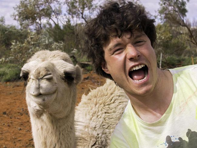 Allan Dixon’s animal selfies - camel. Pic: @Daxon/Caters News