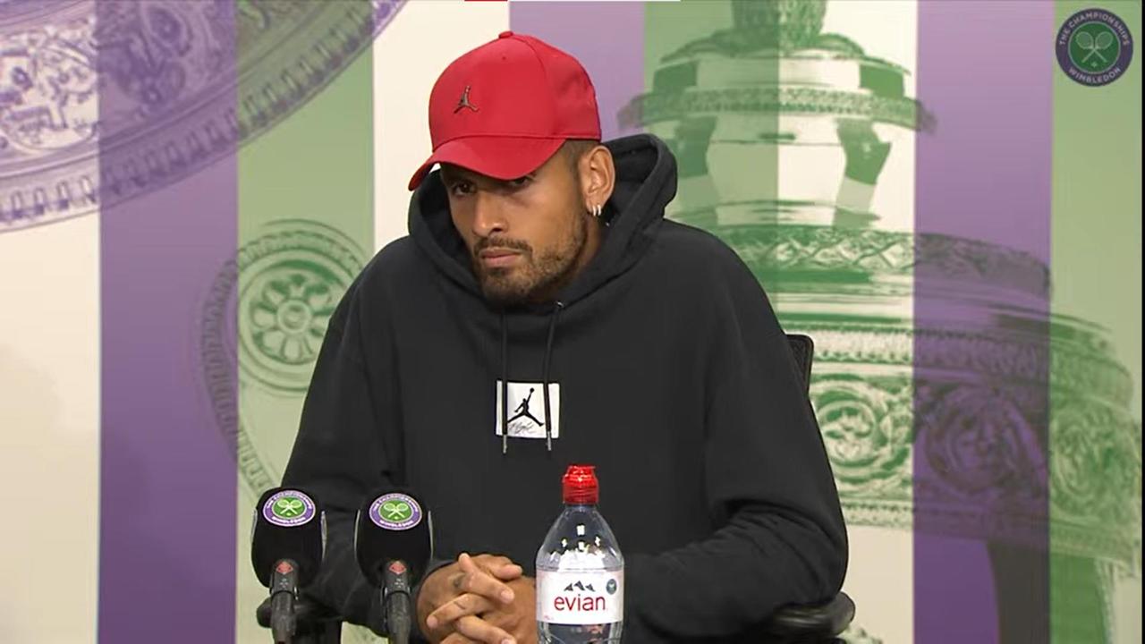 Kyrgios fronted the media for the first time since his abuse allegations.