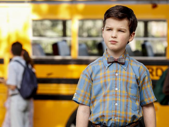 Iain Armitage in a scene from the Big Bang Theory spin-off show, Young Sheldon. Picture: Supplied