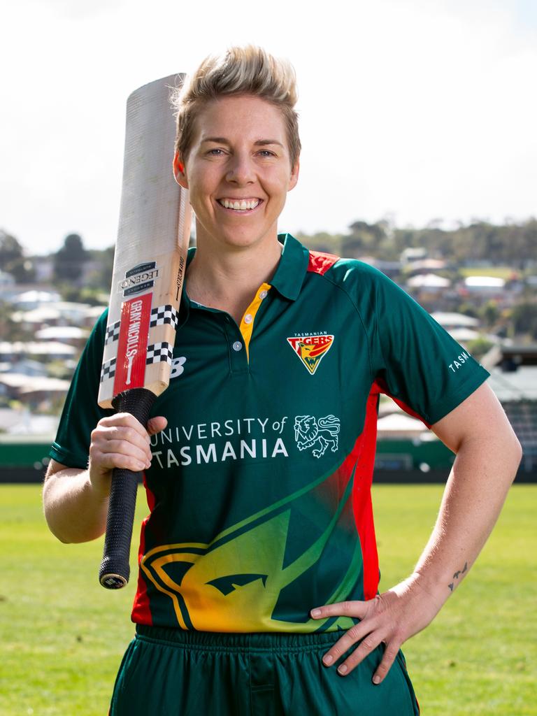 Tasmanian tigers cricket captain Elyse Villani at Bellerive Oval. Picture: Linda Higginson