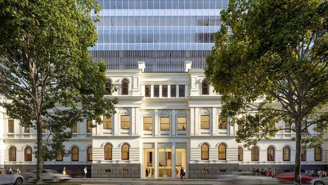 The heritage facade of the former Land Titles Office would be restored and a new Queen St entrance added if plans to build a new museum get the go-ahead.