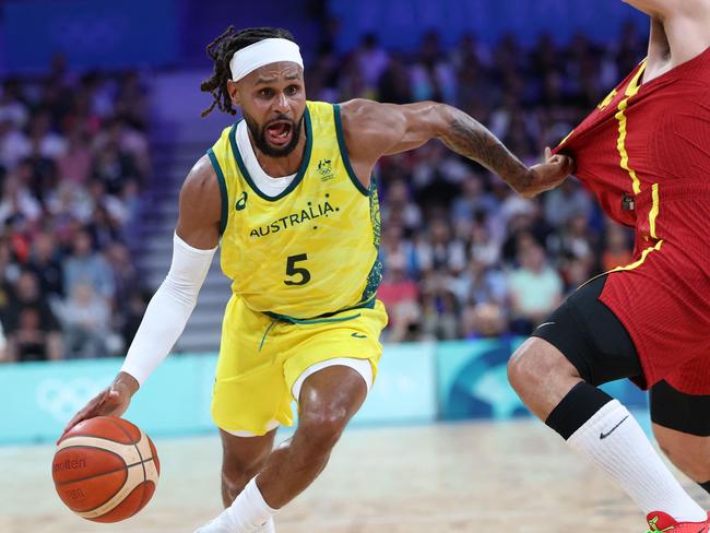 Talks of a Patty Mills homecoming to the NBL have come to a pause. Picture: Thomas COEX / AFP.