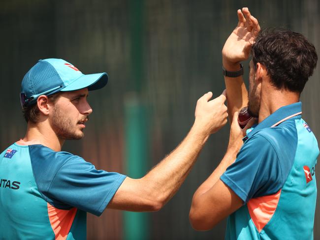 Lance Morris has been soaking in the knowledge of Australia’s Test stars for more than a year now. Picture: Robert Cianflone/Getty Images