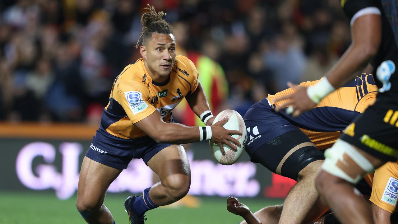 The Brumbies look set to lose three of their young guns to the Force, including Issak Fines-Leleiwasa. Photo: Getty Images