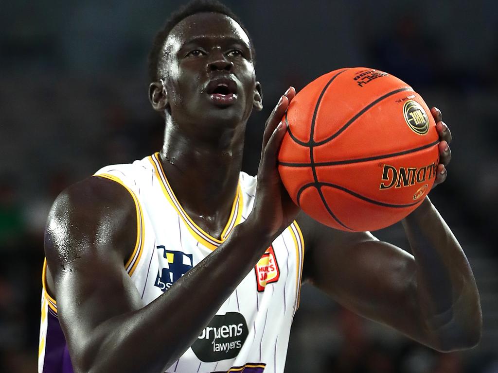 Makur Maker has his sights set on the NBA. Photo: Kelly Defina/Getty Images.