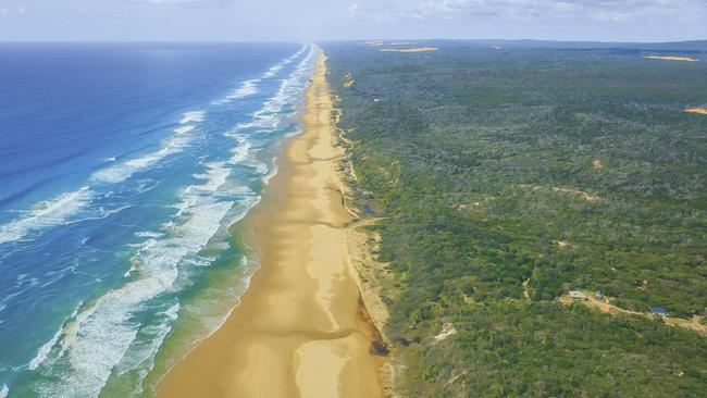 With stunning scenery like 75 Mile Beach, it’s not hard to see why tourists are flocking to the Fraser Coast. Picture: Jewelszee Photograhy/Tourism and Events Queensland