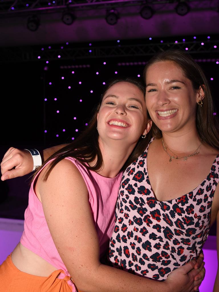 Gina Barker and Sophie Walkington at Darwin Ladies Day. Picture: (A)manda Parkinson