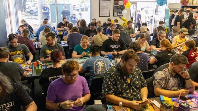Their gaming sessions attract a huge crowd. Picture: Supplied