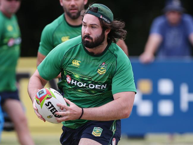 Aaron Woods at Kangaroos training.