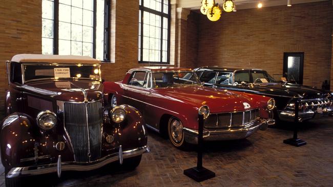 A selection of cars at the Rockefeller family’s home Kykuit. Picture: Getty Images