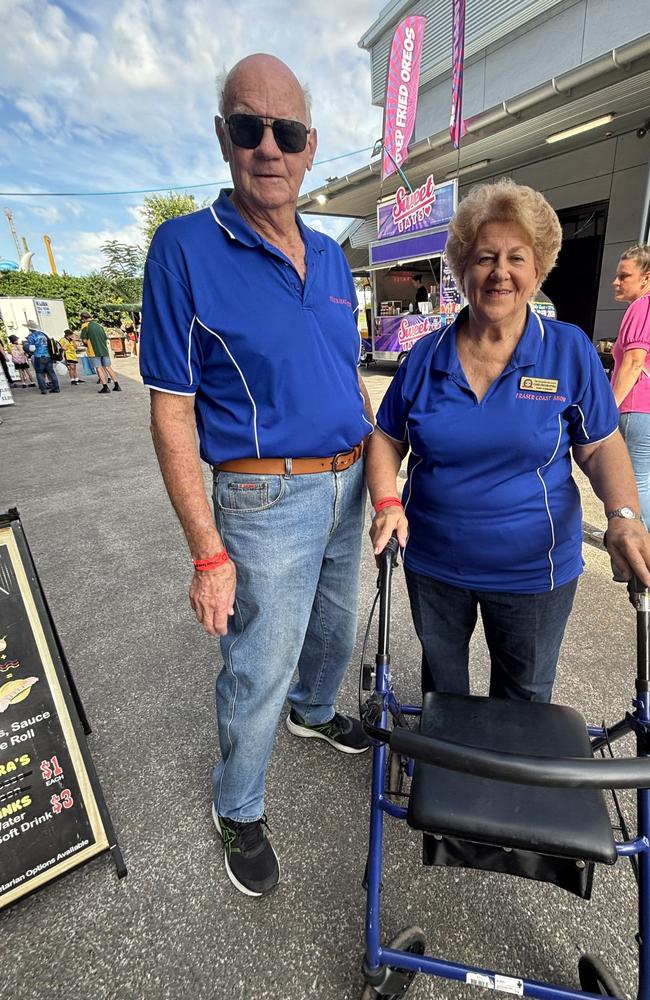 Glen and Bev Hibberd at the Fraser Coast Show.