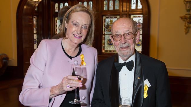 Pamela Wall OAM with her late husband Ian Wall OAM. Picture: Steve Cordes, Gainsborough Studios.