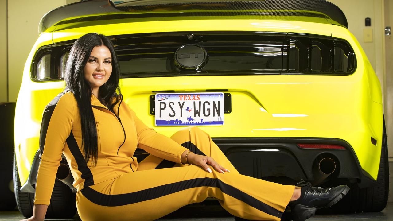 E-xV8 Supercar driver Renee Gracie posing ahead of Bathurst in 2020. Picture: NIGEL HALLETT