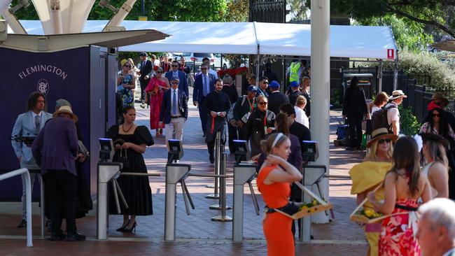 Flemington starts to fill up. Picture: Getty Images