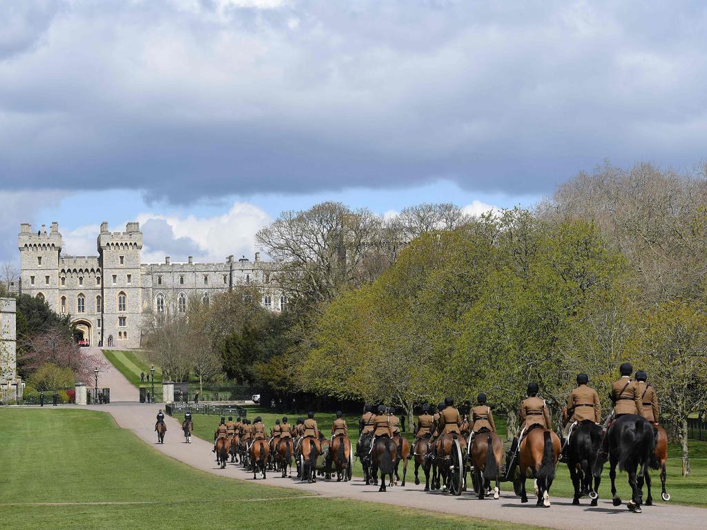 Windsor Castle prepares for Philip’s funeral. Picture: Justin Tallis/AFP