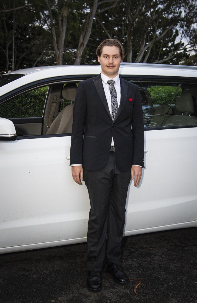 Graduate Alexander Butler at Toowoomba Christian College formal at Picnic Point, Friday, November 29, 2024. Picture: Kevin Farmer