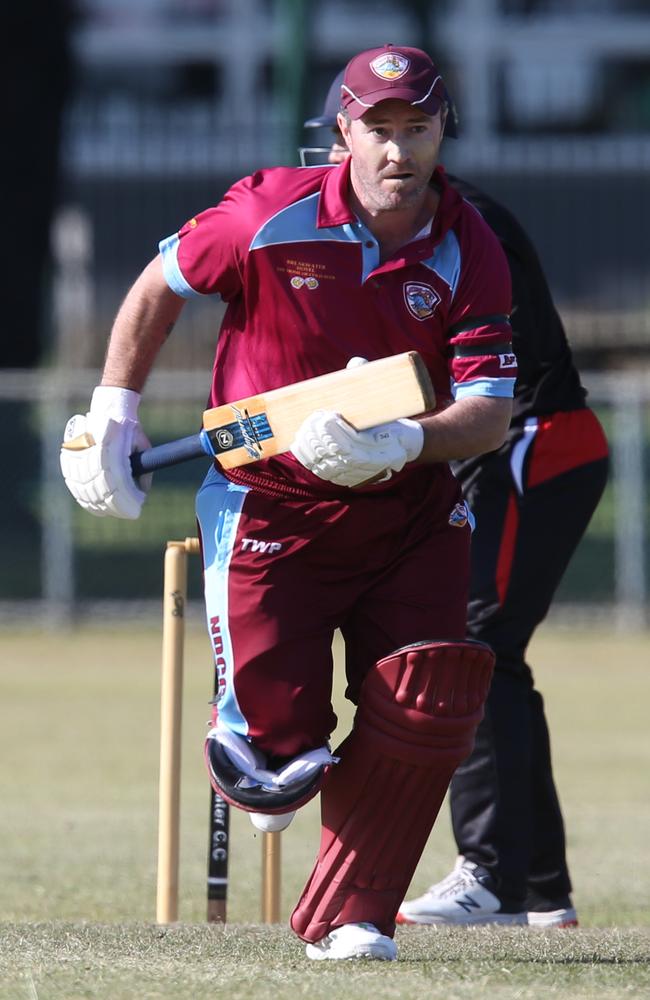 cricket GCA3: St Albans-Breakwater v Newcomb &amp; District. Newcomb &amp; District. batsman Troy Jones Picture Mark Wilson