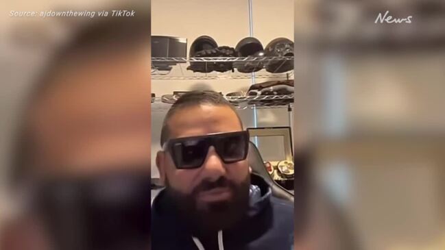 Bikie's explosive TikTok rant