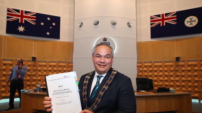 Mayor Tom Tate at Evandale. Picture Glenn Hampson.