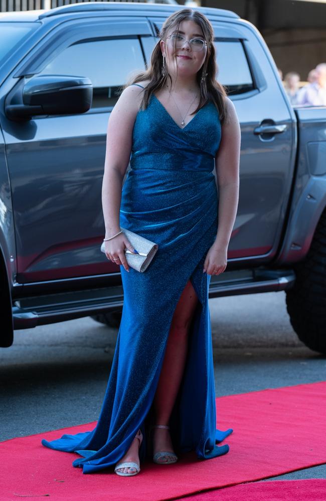 Skye Edgerton arrives at The Pavillion for Victory College's 2023 Formal. June 23, 2023. Picture: Christine Schindler