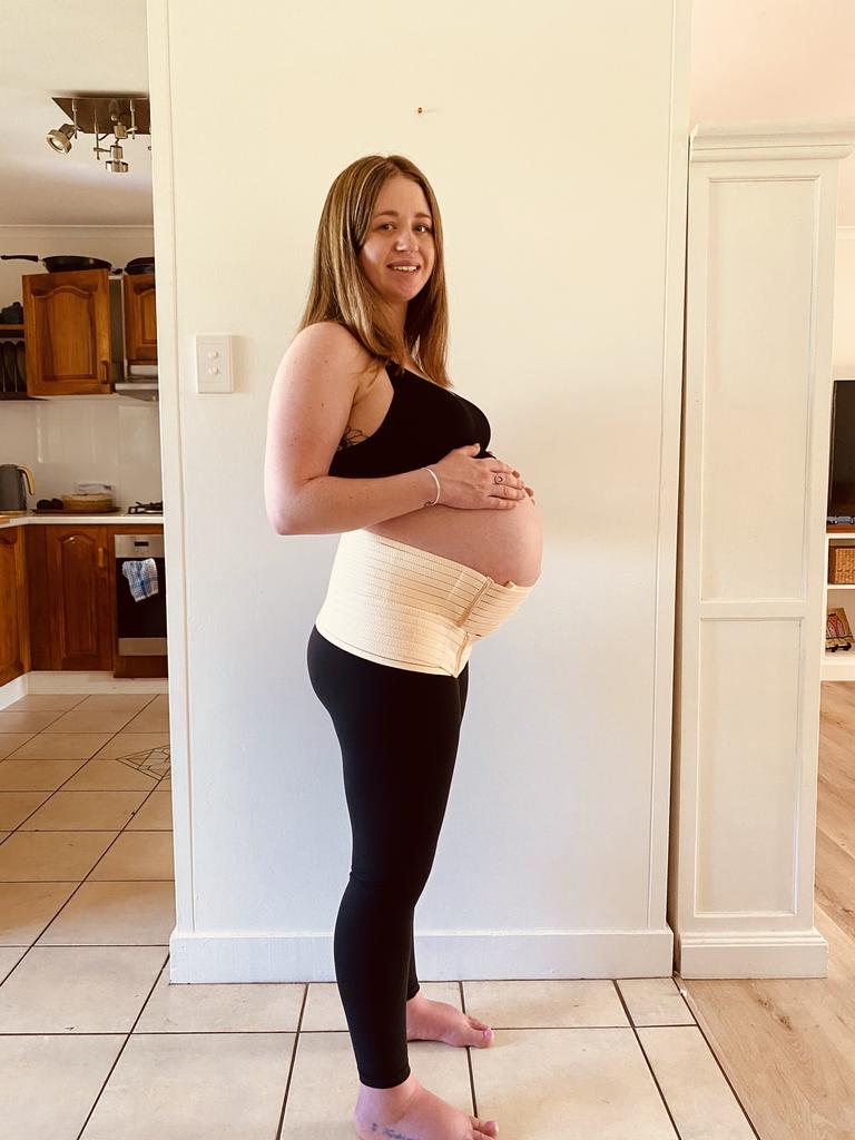 Ms Brunswick’s daughter Sandie used a belly band while she was pregnant last year.