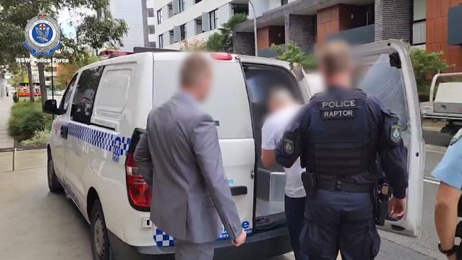 Police arrest Touma in May last year. Picture: NSW Police