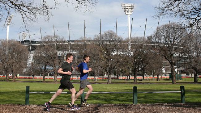 Dwindling carparking revenue at the MCG has left a shortfall of funds to maintain lawns, paths, lighting, waste and water management at Yarra Park. Picture: Michael Klein