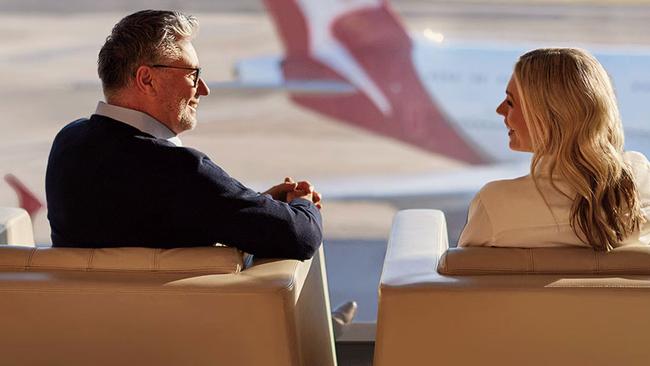 Cathay Pacific business class passengers get access to the Qantas International Business Lounge at Sydney Airport. Picture: Qantas
