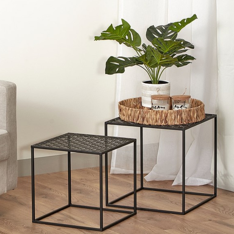 Set of two metal side tables for $49.99. Picture: Supplied