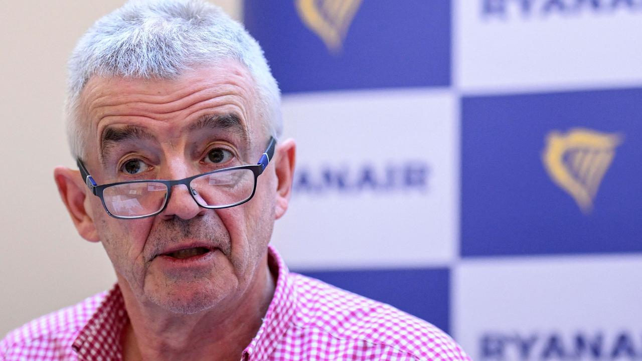 Irish budget airline Ryanair Chief executive Michael O'Leary has a registered taxi company with a fleet of one, for him to escape traffic congestion (Photo by PATRICIA DE MELO MOREIRA / AFP)