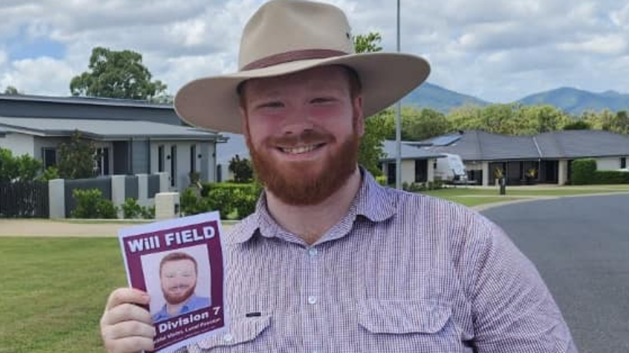 Will Field out doorknocking during his election campaign.