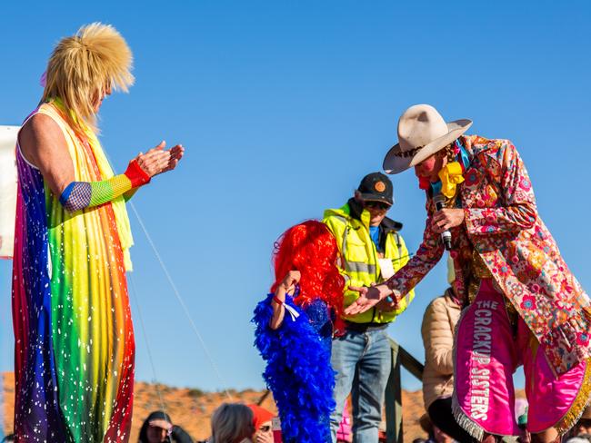 Sequins and rainbow colours were the order of the day.