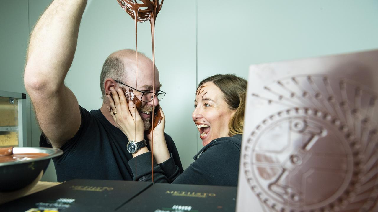 Metiisto Artisan Chocolate owners Trevor and Magdalena Smith have won multiple awards at the international Academy of Chocolate Awards. Picture: Kevin Farmer