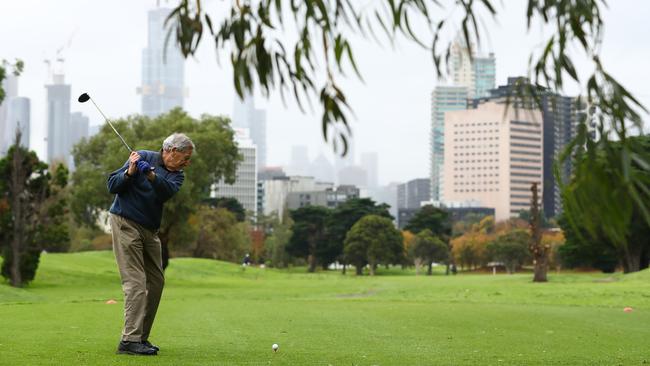 Golfers have swamped courses around Melbourne following the lifting of coronavirus restrictions. Picture: Robert Cianflone/Getty.